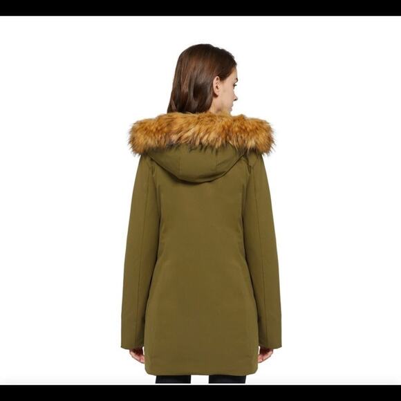 ORLAY DOUBLE SNAP‎ FUR HOOD WATER RESISTANT PARKA SIZE M - Picture 2 of 9